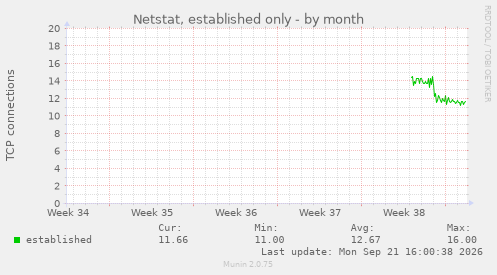 Netstat, established only